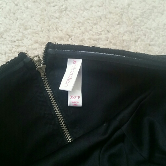 Xhilaration xs floral and black strapless dress - Picture 4 of 5